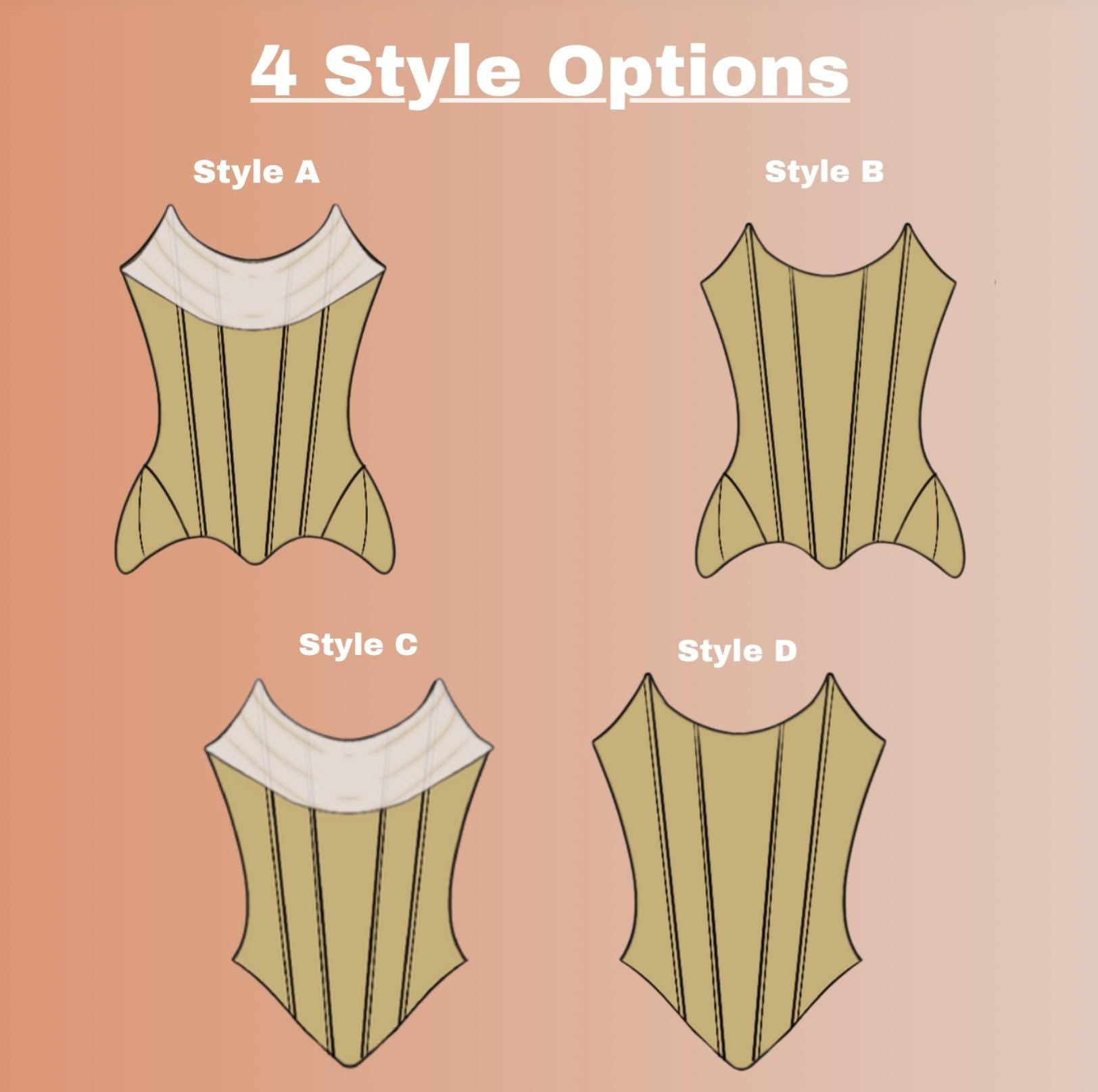 Draped Front Corset PDF Digital Sewing Pattern