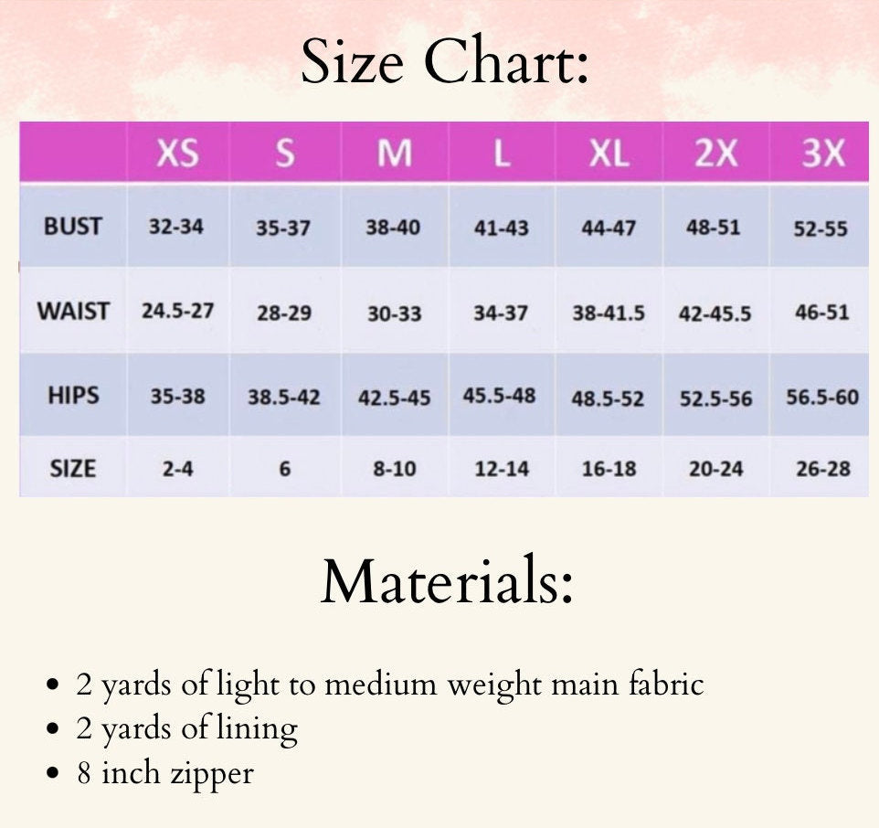 Mermaid Skirt PDF Digital Sewing Pattern