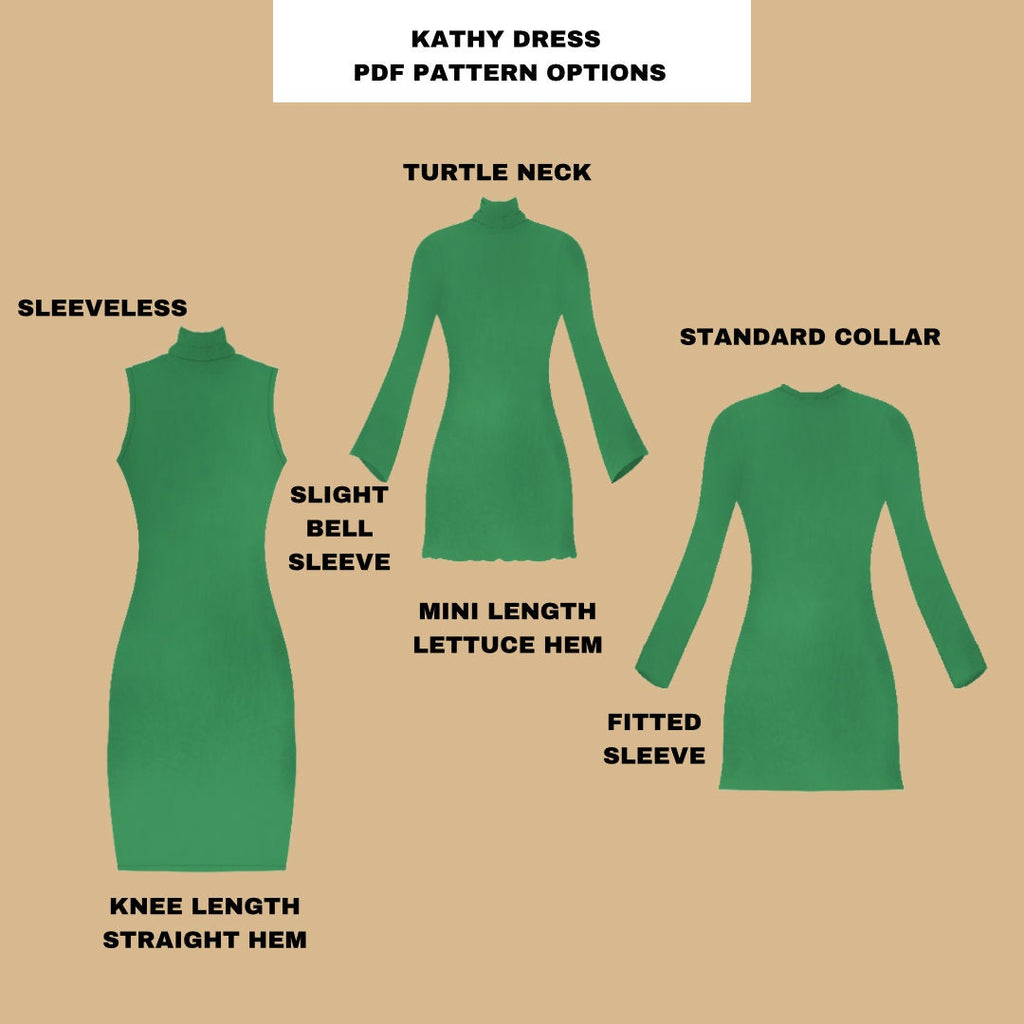 Sweater Dress PDF Digital Sewing Pattern