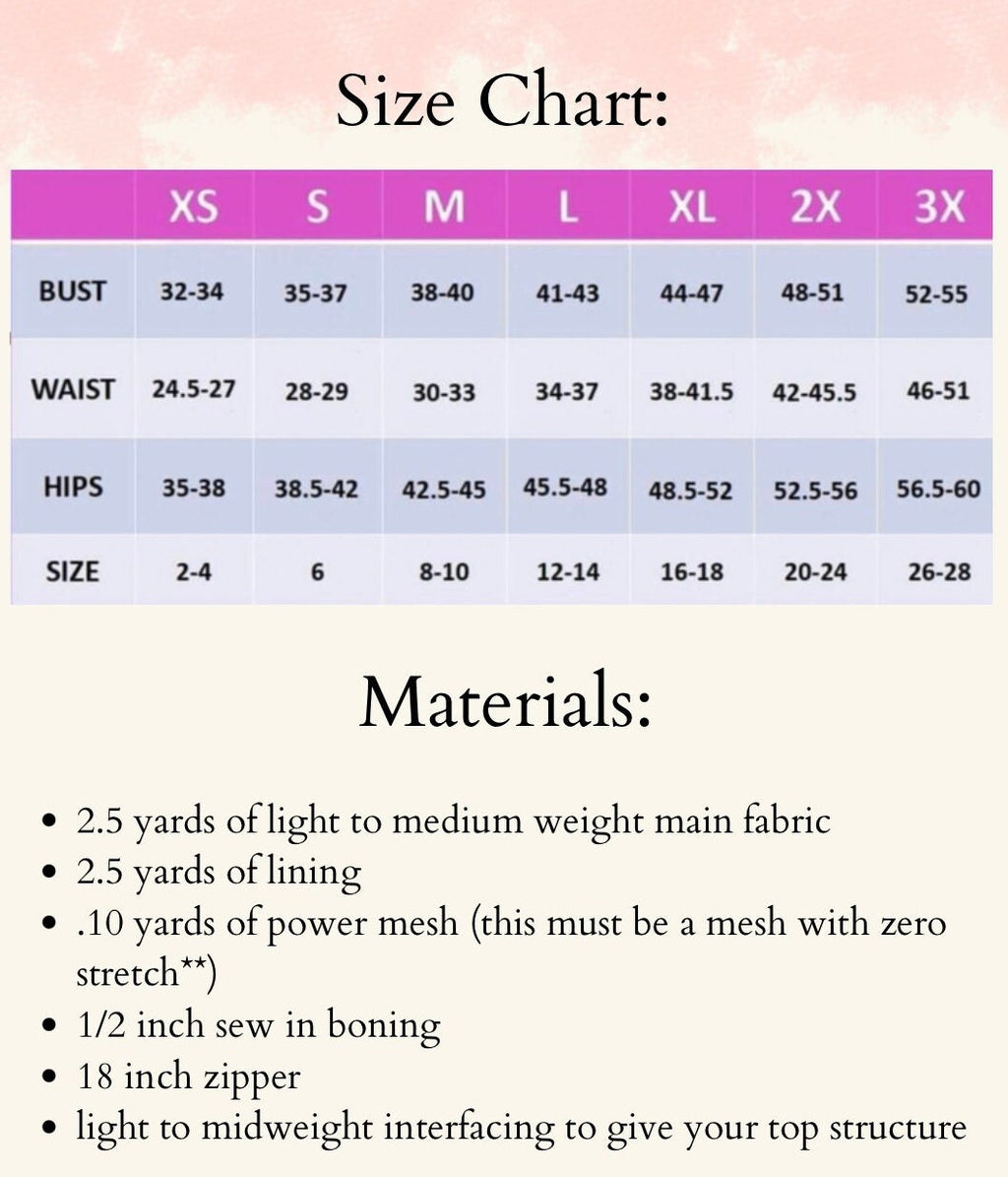 Mermaid Gown PDF Digital Sewing Pattern