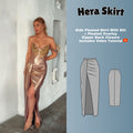 Pleated Side Slit Skirt PDF Digital Sewing Pattern