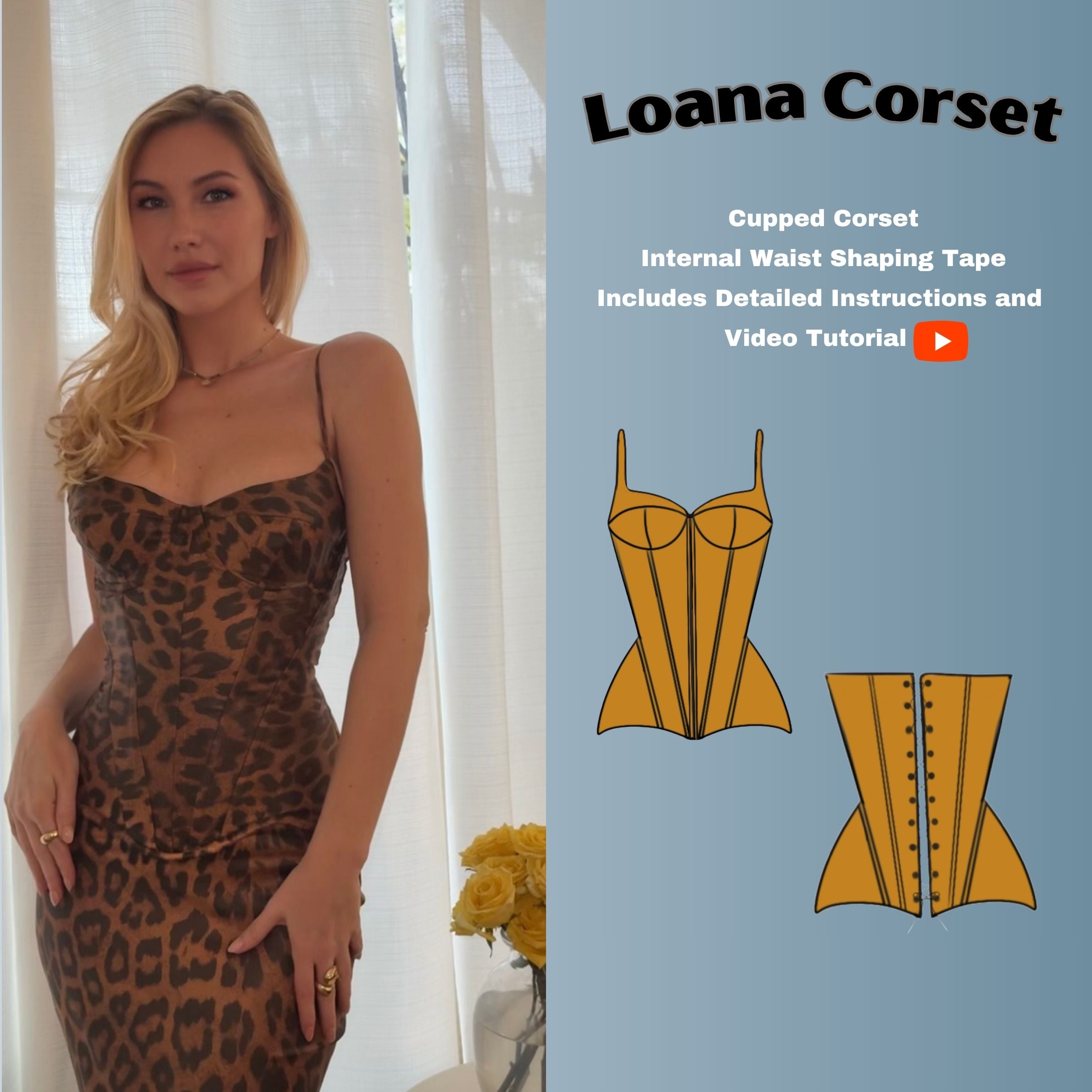 Corset PDF Digital Sewing Pattern
