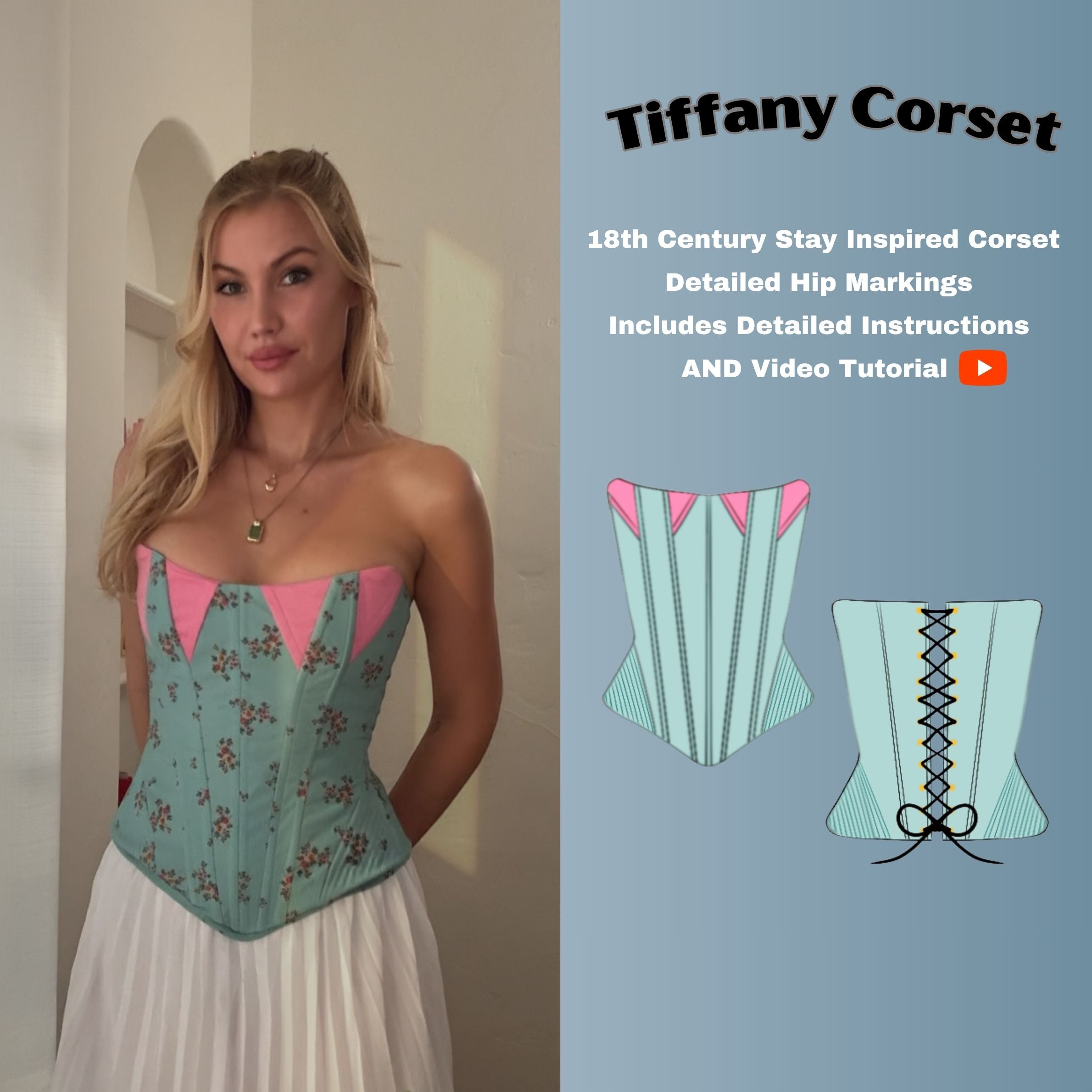 Corset PDF Digital Sewing Pattern