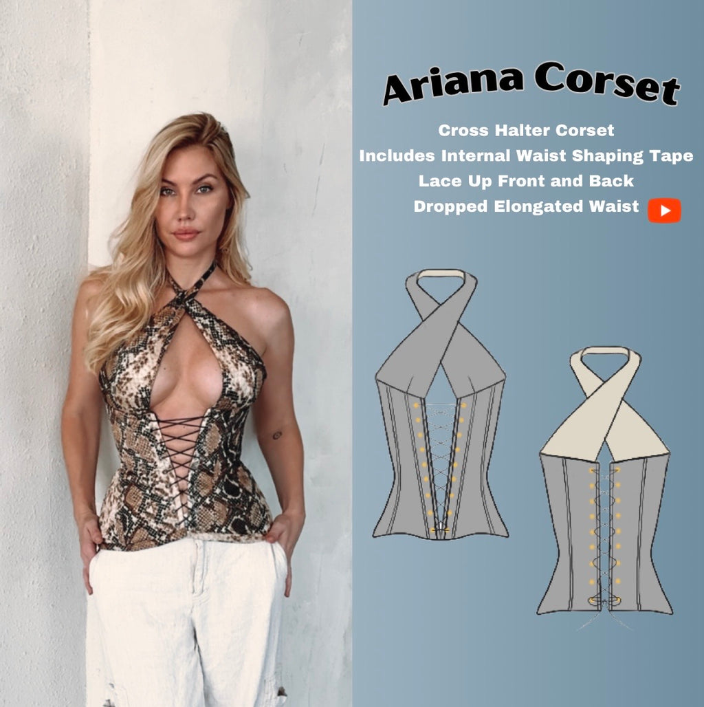 Halter Top Corset Sewing Pattern
