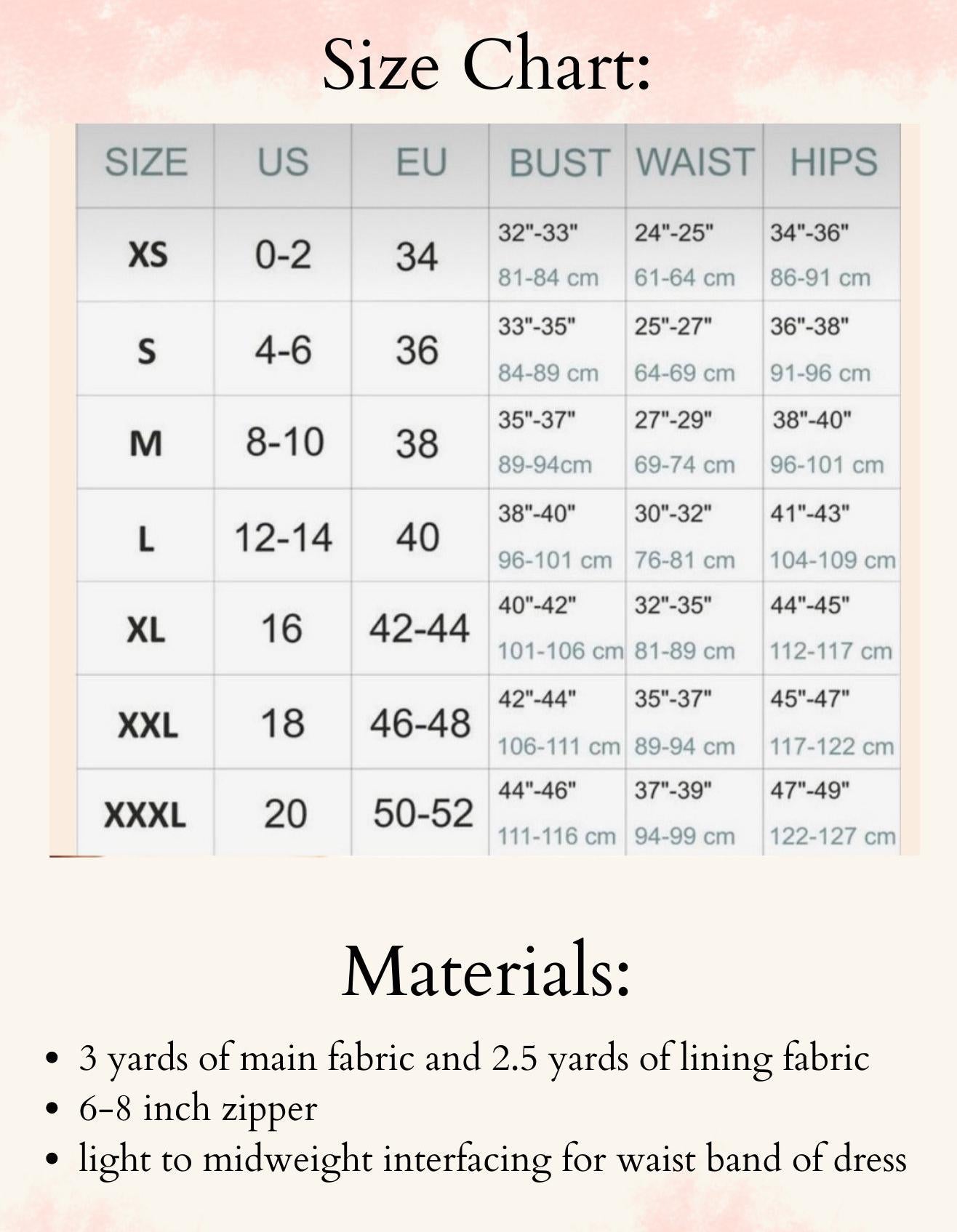 Ball Gown Slit Skirt PDF Digital Sewing Pattern