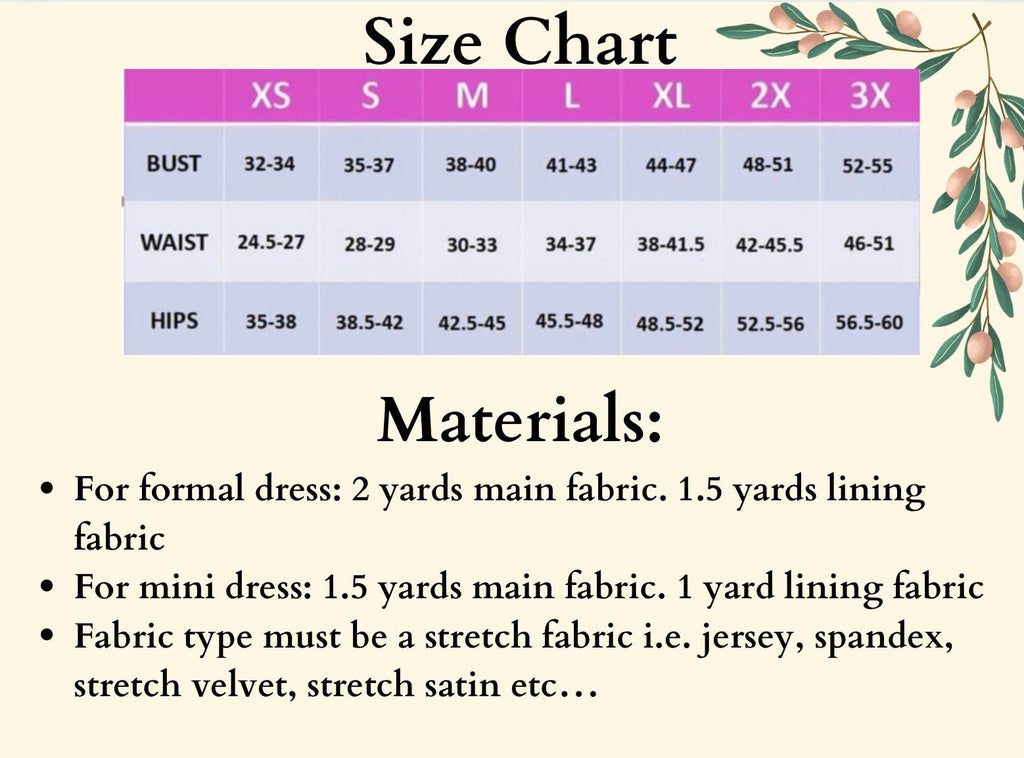 Hooded Dress PDF Digital Sewing Pattern